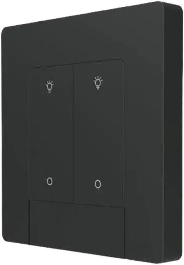 MOES DImmers Push Ring Zigbee 2 gang Grey