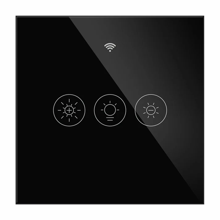 MOES Dimmers Touch wifi 1 gang Black