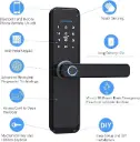 Tuya Door Lock Handle Zigbee 528 Black