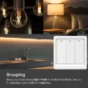Smart Life Switch Push Piano Zigbee 3 gang White
