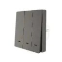 Smart Life Switch Push Piano Zigbee 3 gang Black
