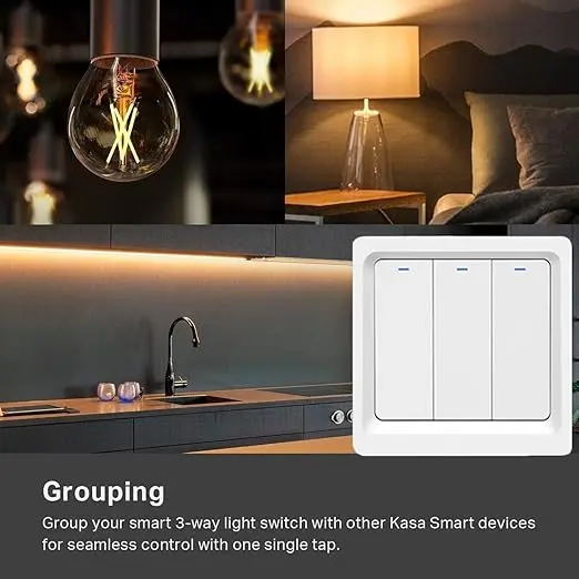 Smart Life Switch Push Piano Wifi 3 gang White