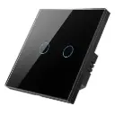 Switch Touch Zigbee 2 gang Black