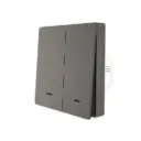 Smart Life Switch Push Piano zigbee 2 gang Black