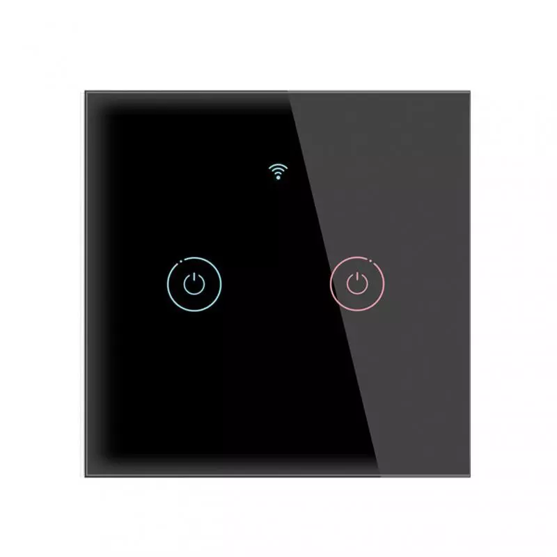 Scence Switch Touch Zigbee 2 gang Black