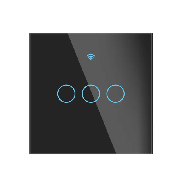 Scence Switch Touch Zigbee 3 gang Black