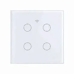 Scene Switch Touch Zigbee 4 gang White