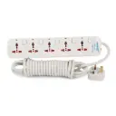 Terminator 5 Way Universal  Power Extension Socket 3M  Esma Approved
