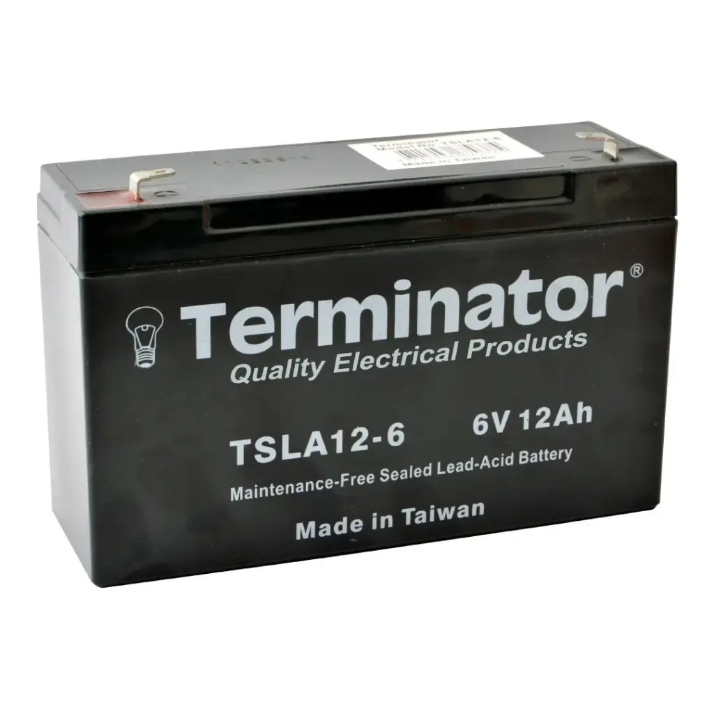 [TSLA 12-6S]  Terminator SLA Battery 6V-12Ah  (Taiwan)