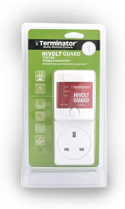 Terminator HI-Voltage Protector  Plug and Socket 13A