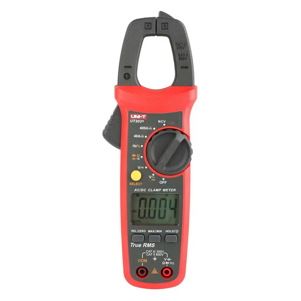 [UT 203+] Uni T Clamp Meter Digital 4000  Count With Frequency AC/DC  400A is Upgraded Version of UT  203