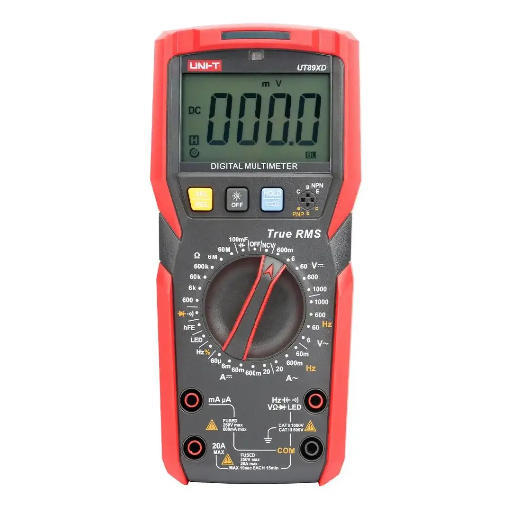  Uni T Digital Multi Meter AC/DC  1000V, 20A Cap Hz hFE LED test