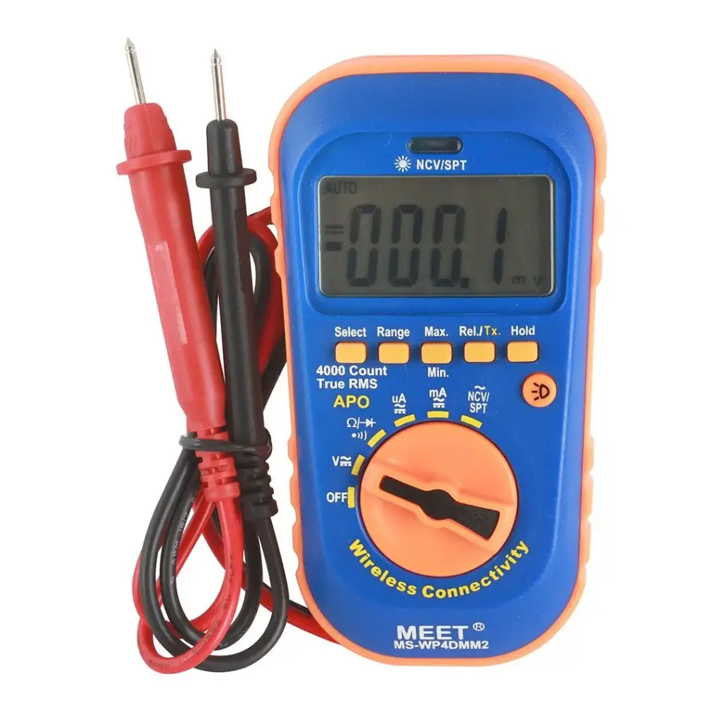 [MS WP4DMM2] Meet Wireless Connectivity Palm  Size TRMS and 4000 Count  Digital Multi Meter