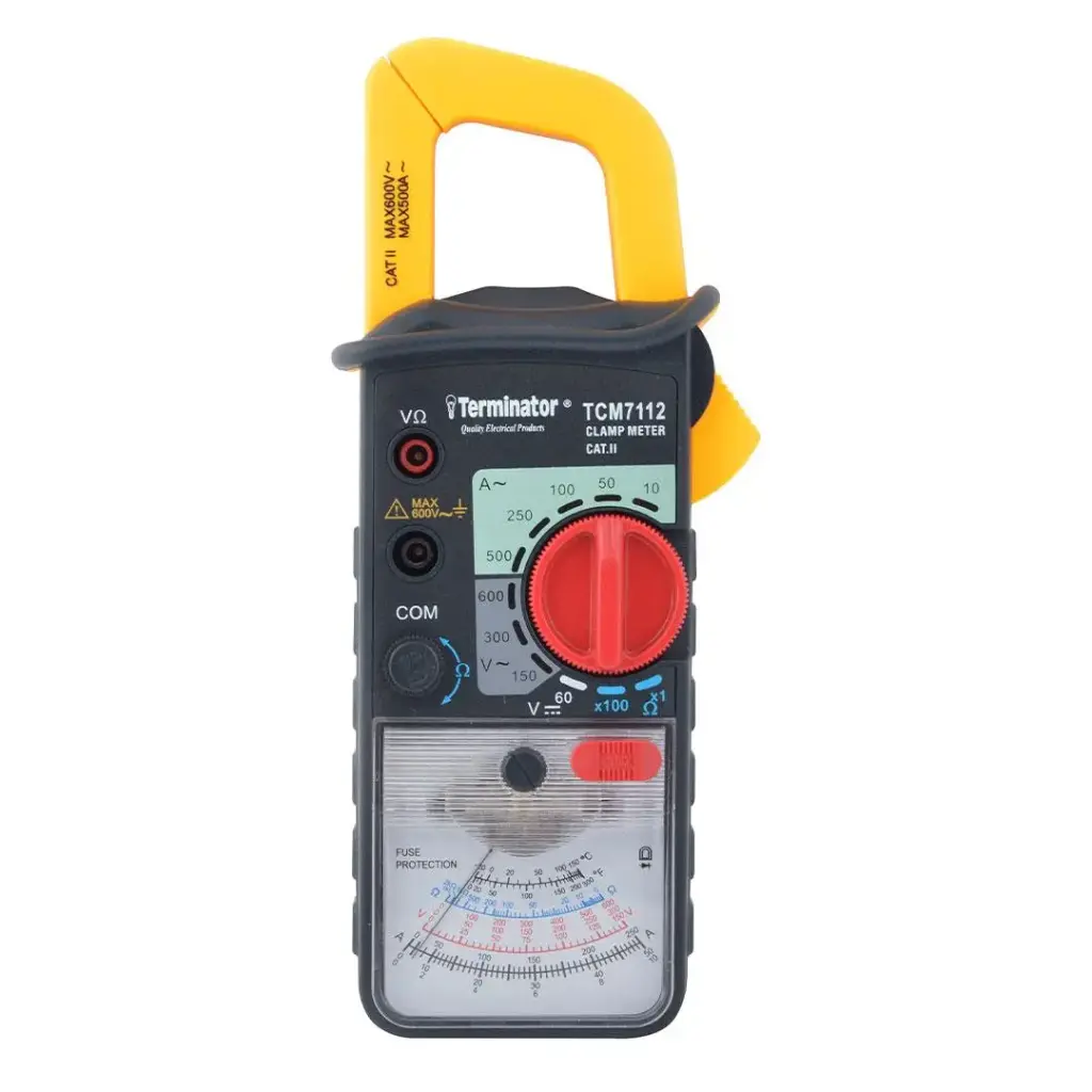 [TCM 7112] Terminator Analogue Clamp  Meter 500A AC