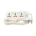 Terminator 3 Way Universal  Power Extension Socket 5M  Cable 13A Esma Approved