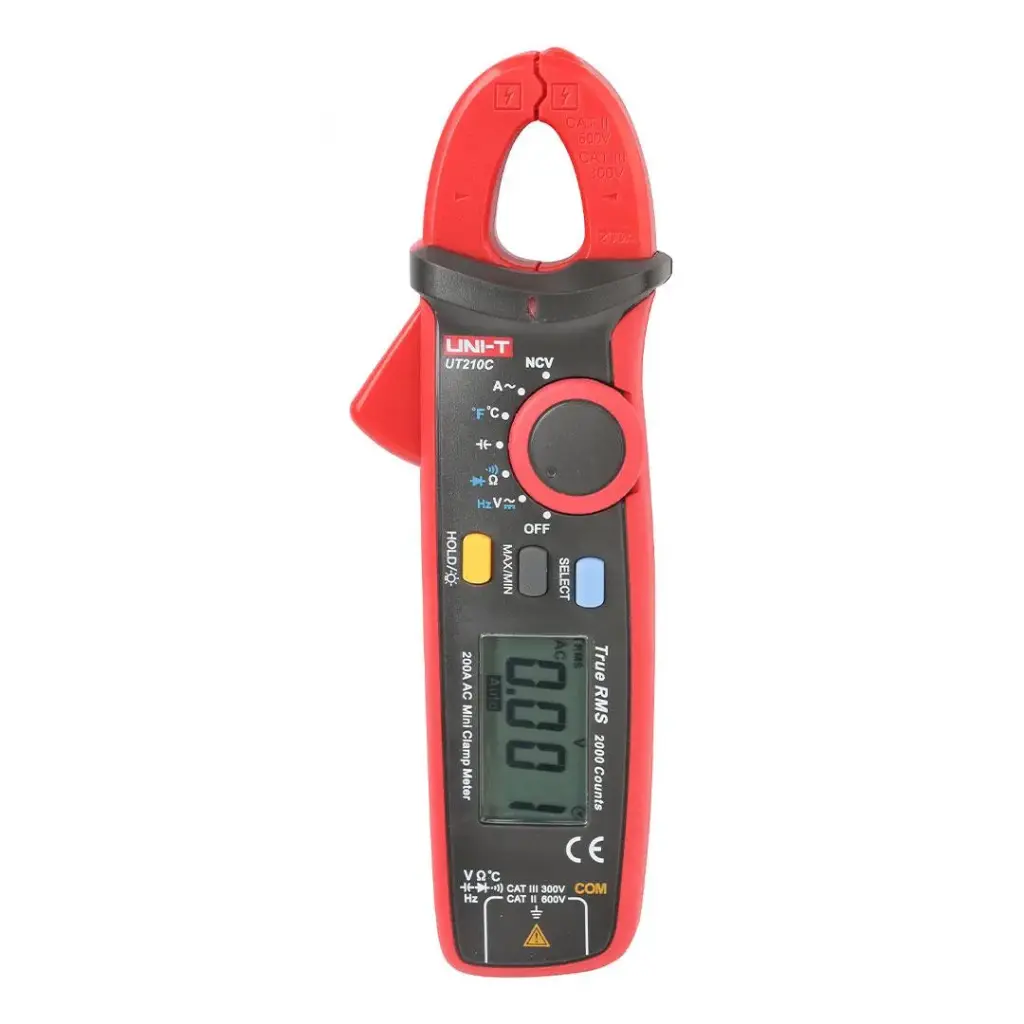 [UT 210C] Uni T Auto Range 200A AC Mini  True RMS Clamp Meter