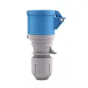 Terminator 3-pin industrial socket with matt cover, 2-Pole+Earth, 6h, 200-250V~16A, IP44, rewirable