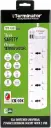 Terminator 4 Way Universa Power Extension Socket 2 USB Socket Charger Single LED 3M Cable 13A Plug Esma Approved