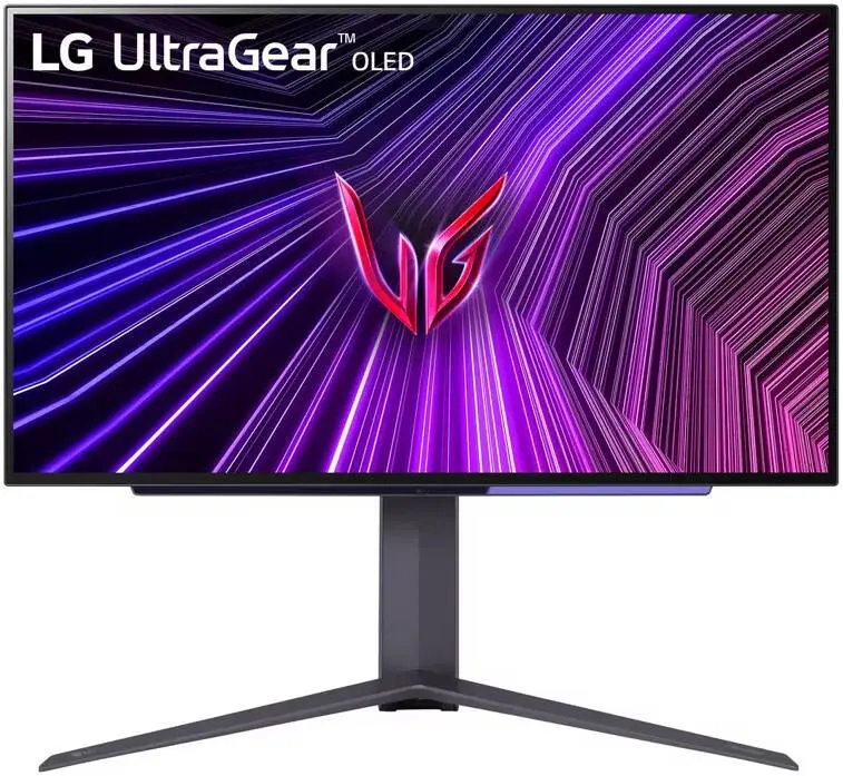LG 27" UltraGear OLED QHD Gaming Monitor, 240Hz Refresh Rate & 0.03ms (GtG), NVIDIA G-SYNC Compatible, DCI-P3 98.5% & HDR10, HDMI 2.1 / DisplayPort, Black | 27GS95QE-B