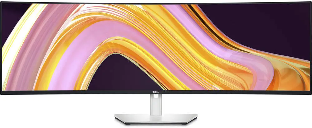 [U4924DW] Dell UltraSharp U4924DW 49" Dual QHD Curved IPS Black Monitor, 5120×1440 Resolution, 60Hz Refresh Rate, 5ms Response Time, USB-C Hub (90W), HDMI & DisplayPort, 2.5GbE RJ45, Built-in Speakers, Ergonomic Stand - U4924DW