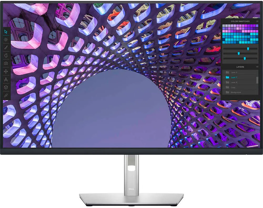 Dell P3223QE 32″ USB-C Hub Monitor – 4K UHD (3840×2160), IPS, 350 nits, USB-C with 90 W Power Delivery, RJ-45 Ethernet, Adjustable Ergonomic Stand, Anti-Glare Coating, 99% sRGB