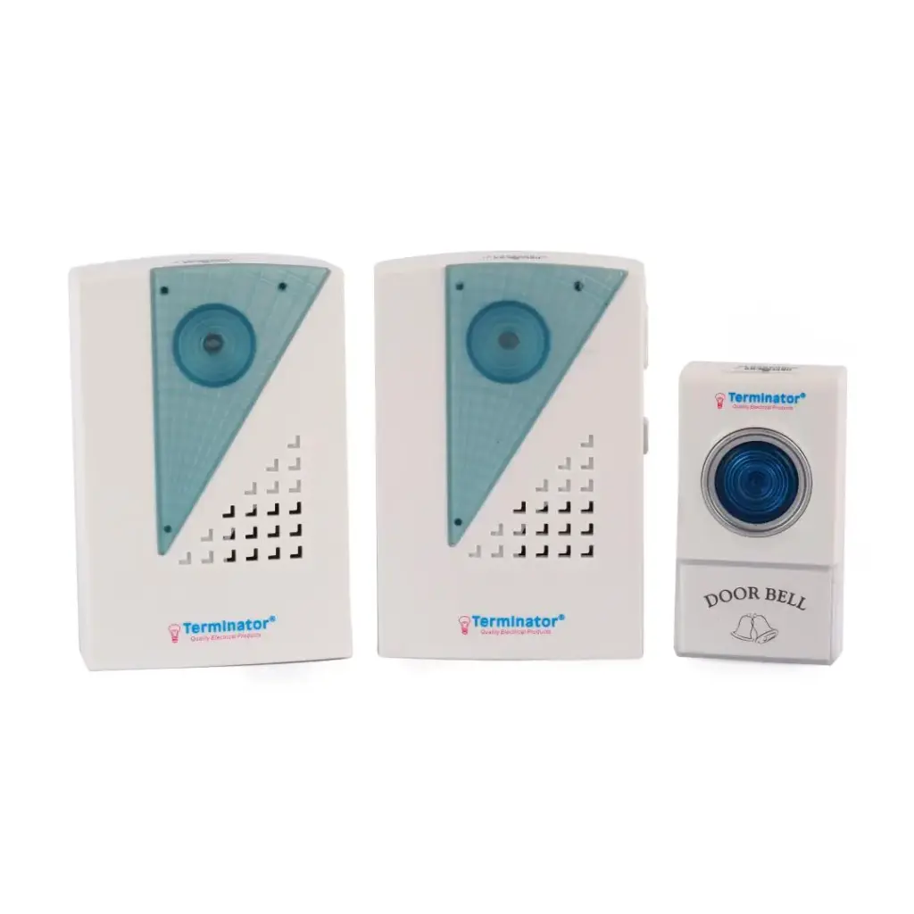 [TDB 0012DC] Terminator Door Bell Digital  Wireless With 38 Different Melodies + 1 T with 2 R DC