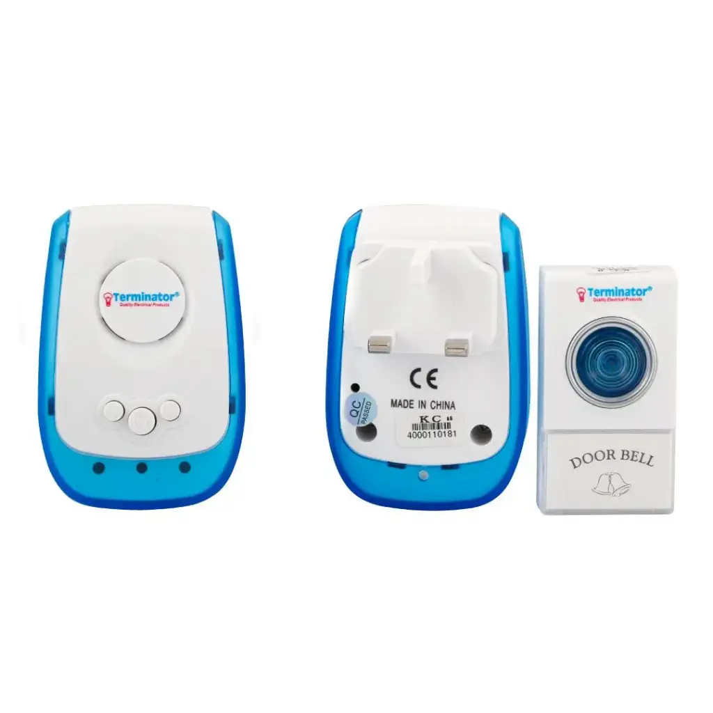 [TDB 0092AC-13A] Terminator Door Bell Digital Wireless With 38 Different Melodies + 1 T with 2 R-13A
