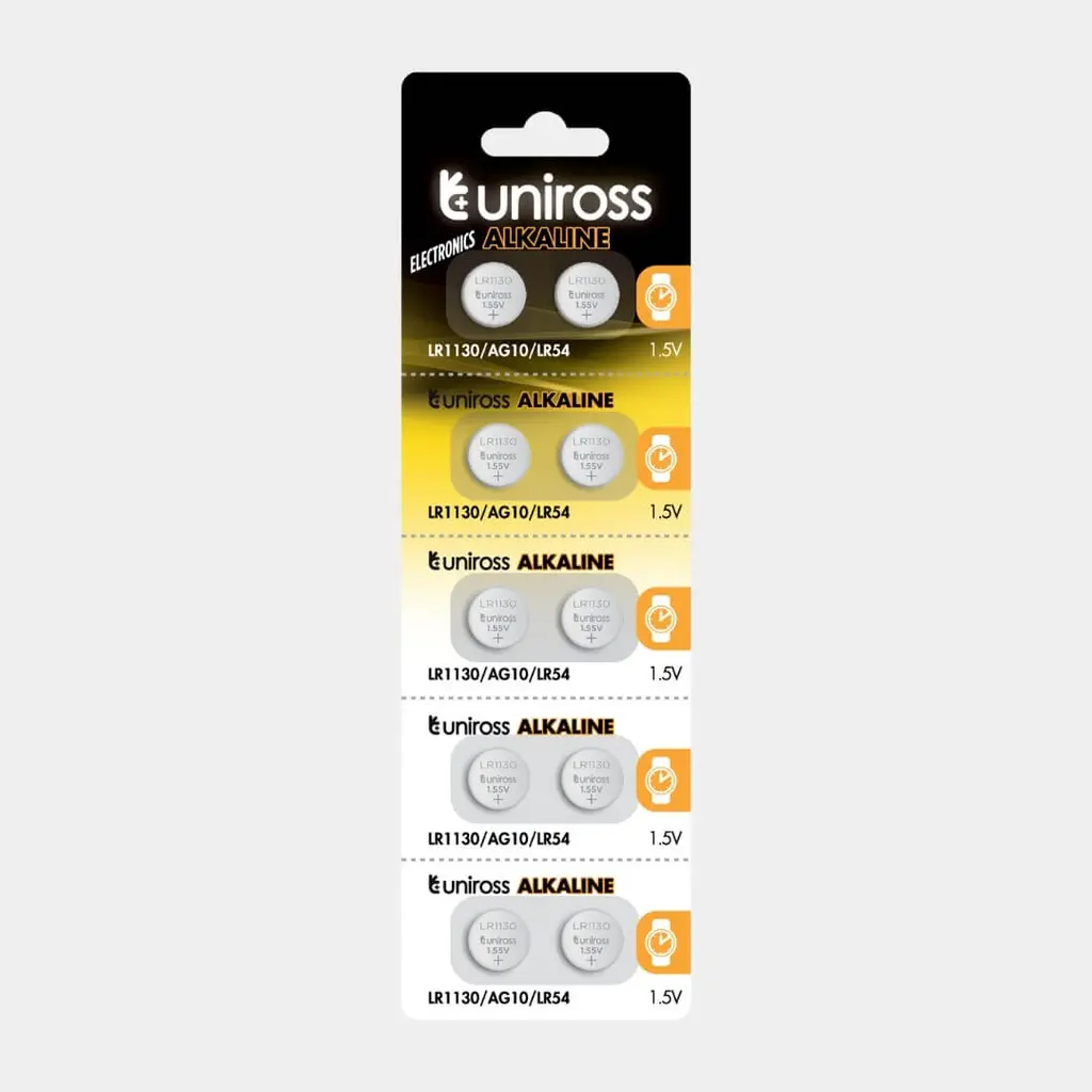 Uniross SP10 LR1130 AG10 LR54 ALKALINE