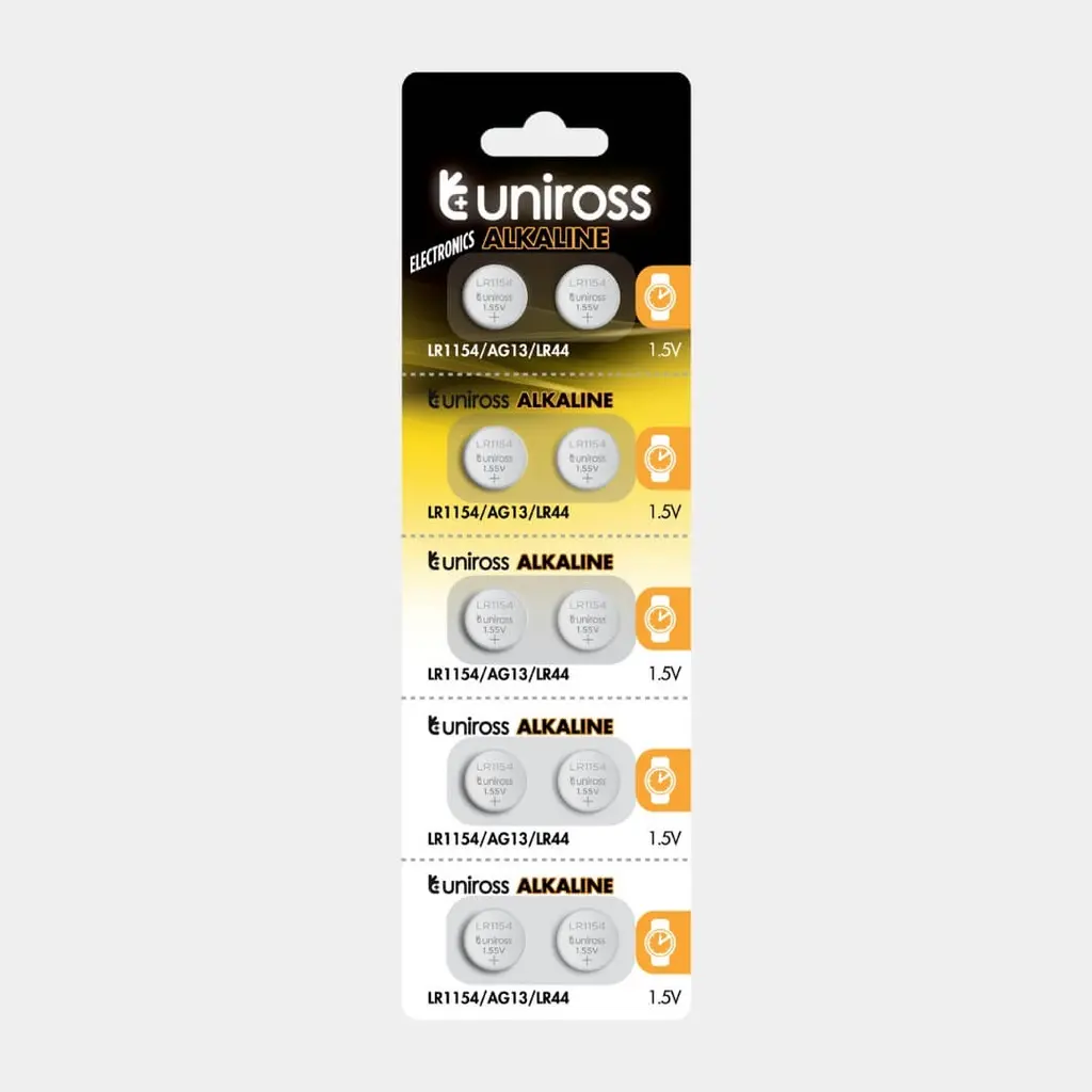  Uniross SP10 LR1154 AG13 LR44 ALKALINE
