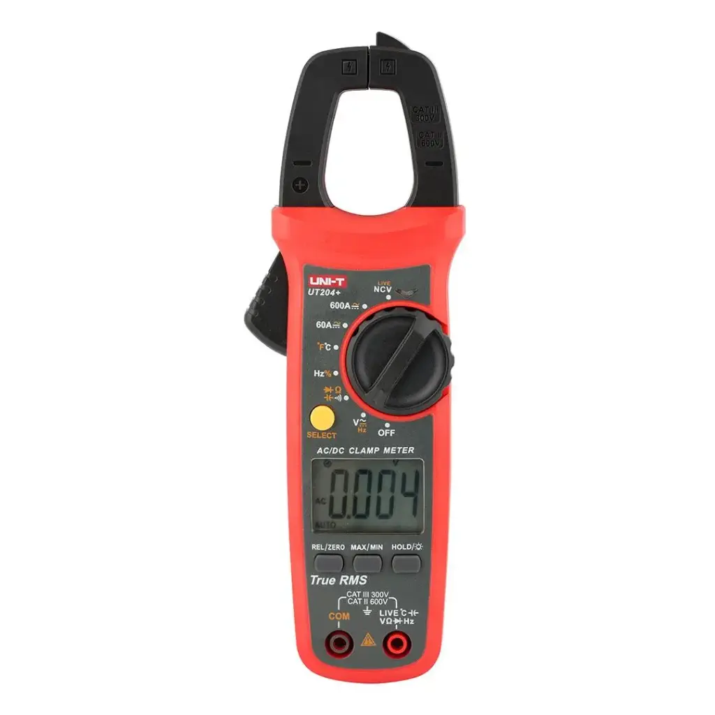 [UT 204+] Uni T Digital Clamp Meter AC/DC 600A Capacitance Frequency Temperature NCV Replacement of UT 204A