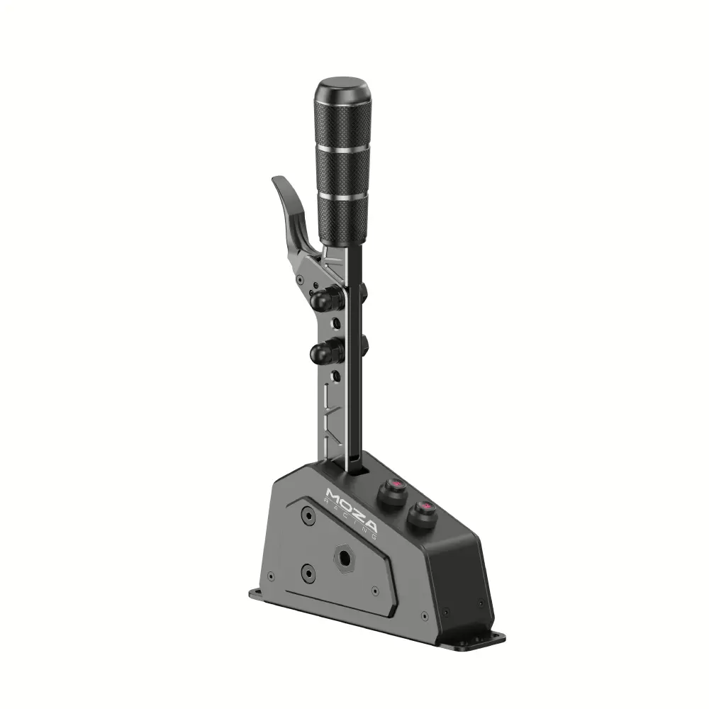 MOZA SGP Sequential Shifter – All-Metal Sim Racing Gear Shifter with Non-Contact Hall Sensor, RGB Backlit Buttons, Adjustable Resistance, PC & MOZA Base Compatible