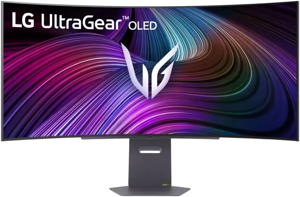 [45GX90SA] 45-inch UltraGear Curved OLED Gaming Monitor, 3440x1440 WQHD, 240Hz, 0.03ms Response, HDR True Black 400, NVIDIA G-SYNC & AMD FreeSync Premium, webOS Smart TV, HDMI 2.1, USB-C PD 65W, DCI-P3 98.5%, AI Picture & Sound | 45GX90SA-B black