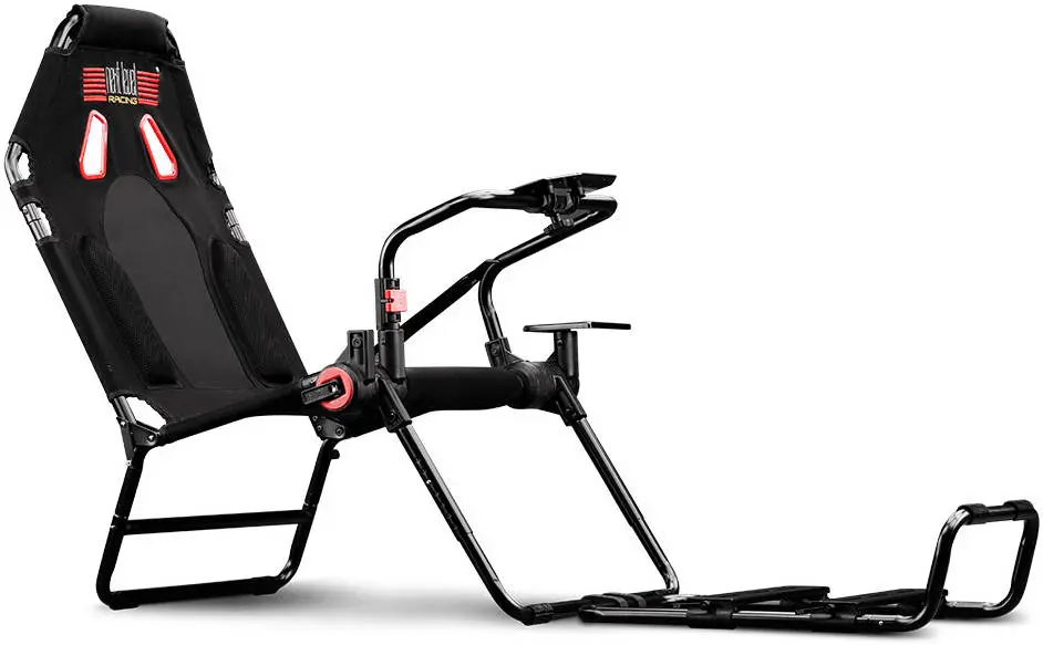[NLR-S021] Next Level Racing GT Lite Foldable Racing Cockpit, Adjustable Wheel & Pedal Positions, Gear Shifter Support, Foldable & Portable Design, Compatible with Logitech, Thrustmaster & Fanatec, Simulator Cockpit - NLR-S021