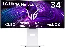 LG 34GX90SA UltraGear GX9s 34-Inch Curved OLED Gaming Monitor – WQHD (3440x1440) 800R Display, 240Hz Refresh Rate, 0.03ms Response Time, AMD FreeSync Premium, VESA AdaptiveSync, HDR10, DCI-P3 98.5% Color, White 34GX90SA-W white 