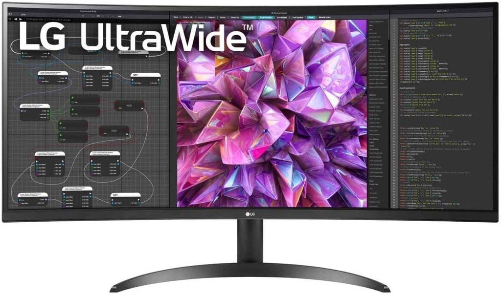 [34WQ60C] LG 34" UltraWide QHD Curved VA Monitor, 100Hz Refresh Rate & 5ms Response Time, AMD FreeSync, HDR10, sRGB 99%, HDMI / DisplayPort, Black  34WQ60C-B