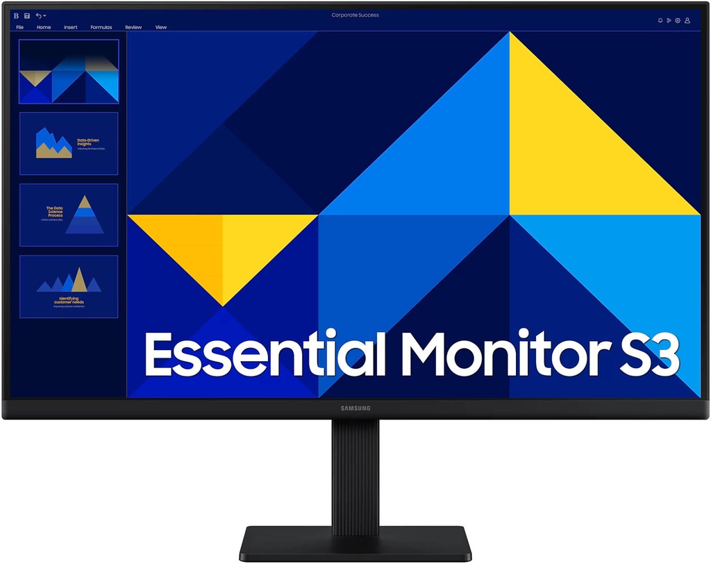 Samsung 24" SD300 LED Monitor, FHD (1920x1080), 60Hz Refresh Rate & 5ms Response Time, HDMI / VGA, Black | LS24D300GAMXUE