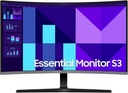 Samsung 32" Essential Curved Monitor S3, FHD (1920x1080), 100Hz Refresh Rate & 4ms Response Time, 1500R Curvature, VA Panel, HDMI / VGA, Black | LS32D392GAMXUE