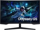 Samsung 32" Odyssey G5 Curved Gaming Monitor, QHD (2560x1440), 165Hz Refresh Rate & 1ms Response Time, 1000R Curvature, VA Panel, HDR10, Black | LS32CG    EMXUE