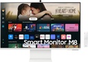 Samsung 32" Smart Monitor M8 (M80D), VA Panel, 4K UHD (3840x2160) Resolution, Smart TV Apps, USB-C Connectivity, SlimFit Camera, White | LS32DM801UMXUE