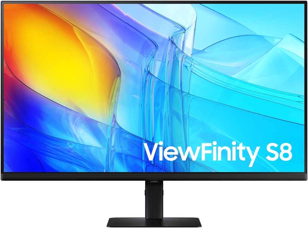 Samsung 32" ViewFinity S8 UHD Monitor, IPS Panel, 4K (3840x2160) Resolution, HDR10, 60Hz Refresh Rate, 5ms Response Time, HDMI / DisplayPort, Black | LS32D806EAMXUE