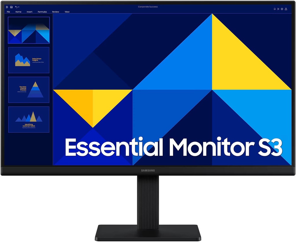 Samsung 22" D300 Series LS22D300GAMXUE LED Monitor, Full HD Resolution, 100Hz Refresh Rate, 5ms Response Time, HDMI & VGA Connectivity, VESA Mount Support, Middle East Version - LS22D300GAMXUE