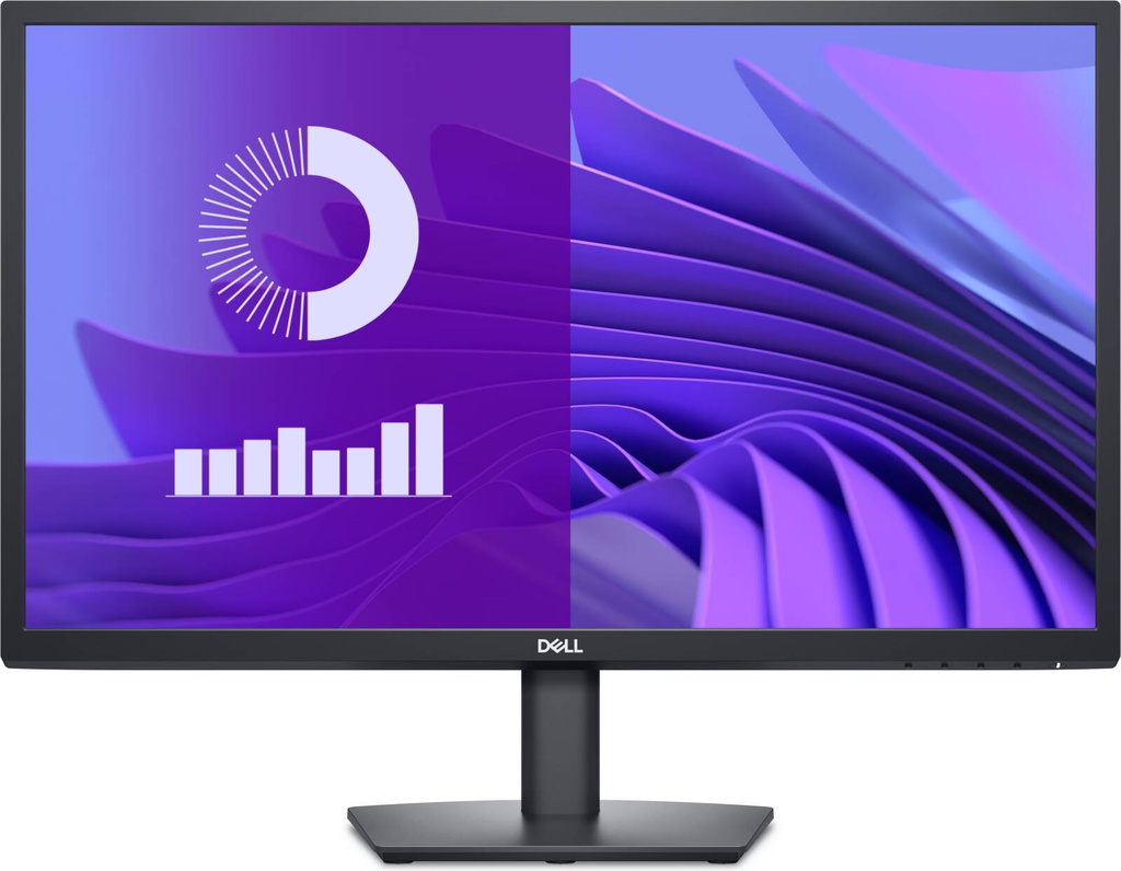 [E2425H ] Dell 24" E2425H Monitor, VA Panel, Full HD (1920x1080) Resolution, 75Hz Refresh Rate, 5ms Response Time, DisplayPort / VGA, Tilt Stand, Black | E2425H