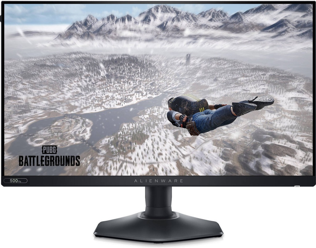 Alienware 25" Gaming Monitor, Fast IPS Panel, Full HD (1920x1080) Resolution, 500Hz Refresh Rate, 0.5ms Response Time, AMD FreeSync Premium / NVIDIA G-SYNC Compatible, HDMI / DisplayPort, Height Adjustable Stand, Black | AW2524HF