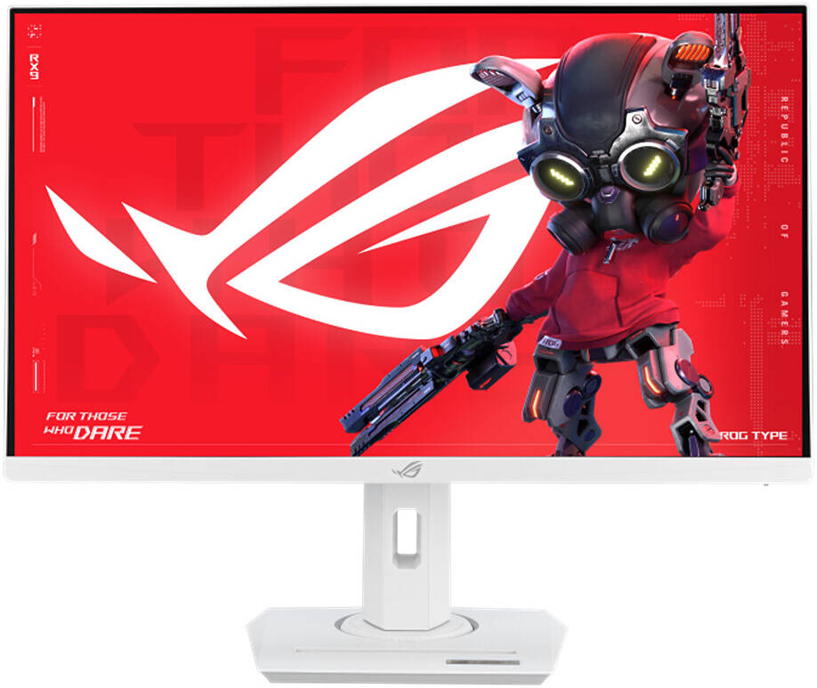 ASUS ROG Strix XG27UCG-W 27" 4K UHD White Gaming Monitor, 160Hz, OLED, 0.03ms, G-Sync Compatible, 99% DCI-P3, HDR10, USB-C 90W, Ergonomic Stand