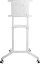 Skill Tech Rotating Mobile Stand For Interactive Display, 37" - 75" Screen Sizes, 70kg Weight Capacity, Built-In Cable Management, Steel & Melamine Materials, VESA Mountable, White  SH 046RMS