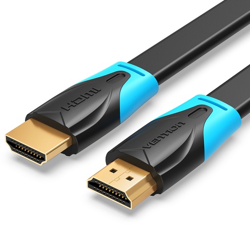 [VAA-B02-L075] VENTION Flat HDMI Cable 0.75M Black Model # VAA-B02-L075