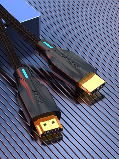[ALABT] VENTION Optical HDMI Male to Male HD Cable 30M Black Zinc Alloy Type Model # ALABT