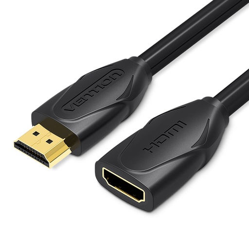 [VAA-B06-B100] VENTION HDMI Extension Cable 1M Black (B08GQR2ZNT) Model # VAA-B06-B100