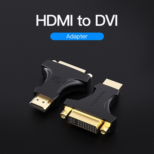 [AIKB0] VENTION HDMI Male to DVI (24+5) Female Adapter  Black Model # AIKB0