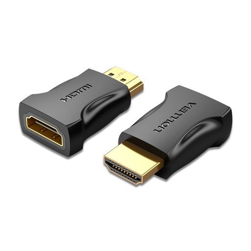 [AIMB0-2] VENTION HDMI Male to Female Adapter Black 2 Pack Model # AIMB0-2